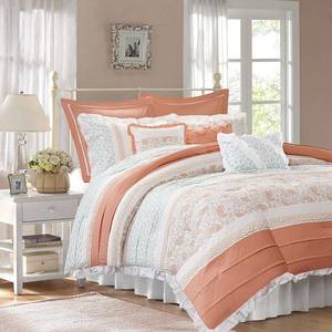 lot 24020 image: Madison Park Dawn 9-Pc. Queen Comforter Set Bedding