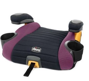 lot 24049 image: Chicco GoFit Plus Backless Booster Car Seat with Quick-Release Latch, Travel Booster Seat for Car, Portable Car Booster Seat for Children 40-110 lbs, VivaciPink