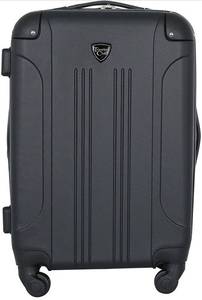 lot 24052 image: Travelers Club Chicago Hardside Expandable Spinner Luggage, Black, Carry-On 20-Inch