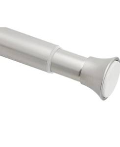 lot 24060 image: Tension Curtain Rod, Adjustable 36-54 Width - Nickel, Classic Finial