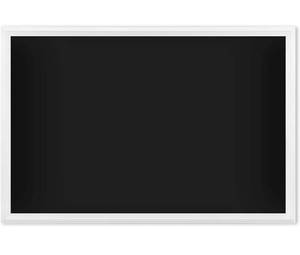 lot 34000 image: U Brands Magnetic Chalkboard, 20 x 30 Inches, White Wood Frame