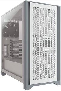 lot 34008 image: Corsair 4000D Airflow Tempered Glass Mid-Tower ATX PC Case - White