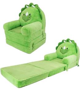 lot 44002 image: Soft Landing Elite Seats-Premium Character Sofa Seat & Transformable Fold-Out Lounger with Carrying Handle � Dino