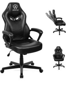 lot 44018 image: Gaming Chair, Computer Chair Gamer Chair for Adults Teens Kids JOYFLY Video Game Chairs Silla Gamer Racing Ergonomic PC Office Chair Black-Leather