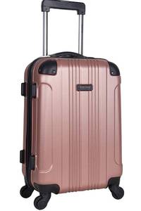 lot 44021 image: KENNETH COLE REACTION Out Of Bounds Luggage Collection Lightweight Durable Hardside 4-Wheel Spinner Travel Suitcase Bags, Rose Gold, 20-Inch Carry On