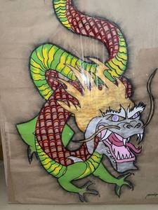 lot 33008 image: Dragon drawing - about 2 x 3 feet