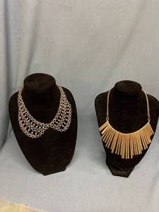 lot 33072 image: Two fashion necklaces - retail $16.00 or more each