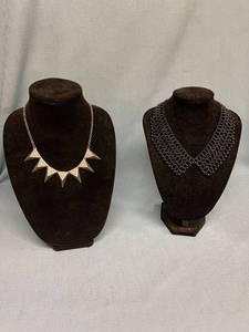 lot 33076 image: Two fashion necklaces - retail $16.00 or more each