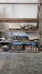 lot 7300 image: Contents of Shelf ( Shelf not Included) Metal Corners and More