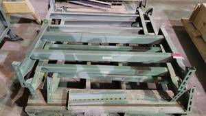 lot 7343 image: 5 Green Steel Frames