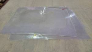 lot 7358 image: (4) Clear Office Floor Mats W Handles