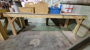 lot 7365 image: 8ft Wooden Work Table