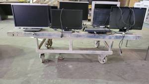 lot 7375 image: Heavy Duty Rolling Cart - Steel Base