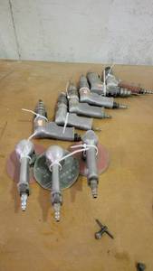 lot 15081 image: (9) Air Compression Tools - Sanders &amp Drills&nbsp