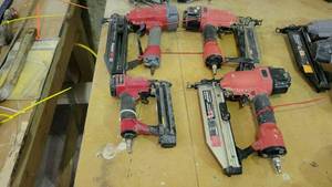 lot 15086 image: (4) Husky Air Powered Nail Guns