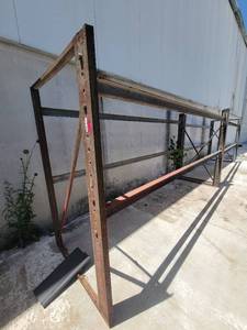 lot 6435 image: Lot of 2 (141 x 45 x 7ft) -Industrial Shelves