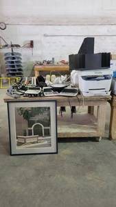 lot 15185 image: Assorted Office Supplies - Canon Super G3 Printer, Three-Hole Punches, and More