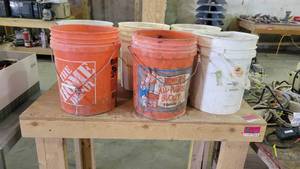 lot 15187 image: (7) Buckets of Carpentry Screws