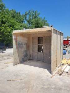 lot 20220621 image: 15ft x 8ft DevilBiss Paint Arrestor Type Spray Booth - Still Assembled