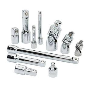 lot 1229 image: Husky 14, 38, and 12 in. Drive Master Accessory Set (11-Piece)