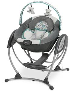 lot 1232 image: Graco Baby Swinging Glider Lxp Affini Chair - Retail $149.00