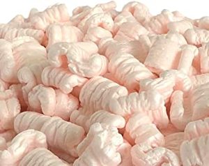 lot 996 image: 1 Bag White Regular Loose Fill Shipping Packing Peanuts S-shaped 22.5 Gal Bag