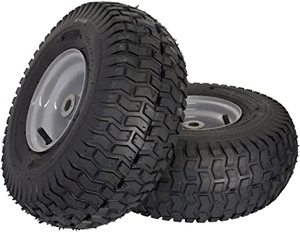 lot 1210 image: Marastar 21436-2pk 15x6.00-6 Front Tire Assembly For Husqvarna Riding Mowers
