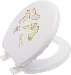 lot 1249 image: Soft Foam Normal Sized Toilet Seat, Butterflies