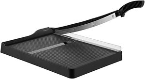 lot 1262 image: Amazon Basics Paper Trimmer - 12-Inch Blade, 10 Sheet Capacity 12(13.25 x 15.25)