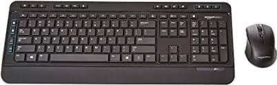 lot 2183 image: Amazon Basics Wireless Computer Keyboard and Mouse Combo - Full Size - US Layout (QWERTY