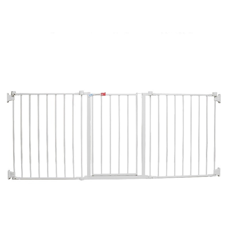 lot 4266 image: Regalo Open Area Baby Gate in White, up to 76 with Walk Through Door
