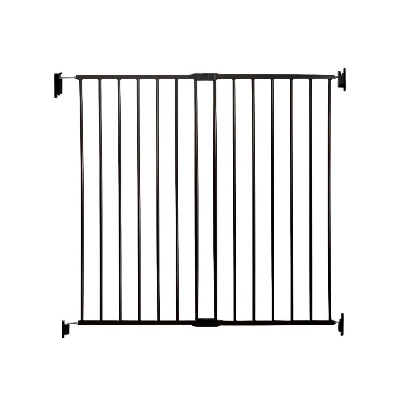 lot 4373 image: Regalo Extra Tall Stairway and Hallway Walk Through Baby Gate, Black
