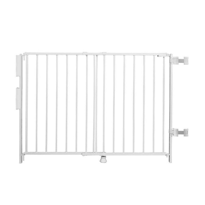 lot 4456 image: Regalo Extra Tall and Wide 2-in-1 Stairway and Hallway Wall Mounted Baby Gate, Bonus Kit, Includes Banister and Wall Mounting Kit