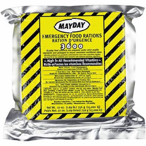 lot 4880 image: case of 9 - Mayday 3600 Calorie Food Bar - 27 Meals 6 Day Emergency Survival Bars.