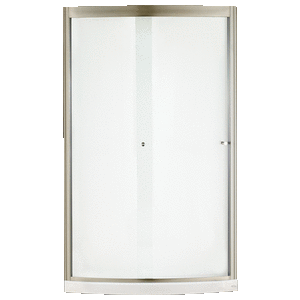 lot 4891 image: Ovation 48 in. Framed Bypass Shower Door in Satin Nickel