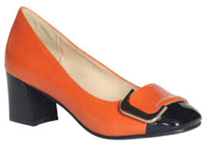 lot 34623 image: ANN CREEK Womens Pumps Angela Shoes for Women Dressy Low Heel Rush Hour Office Shoes Two Tone Womens Pumps Square Toe 2.4 Inch Chunky Heel Slip on, Size 11M