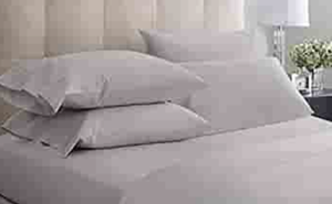 lot 34651 image: Milano Luxury Sheets 1000 Thread Count 100% Cotton Sheets, Very Smooth Soft & Thick with Deep Pockets, Cotton Queen Sheet Set, 4 Pc Set (Light Gray)