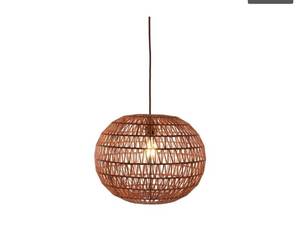 lot 35163 image: $$Sienna Woven Hemp Rope Pendant Light,$187.00