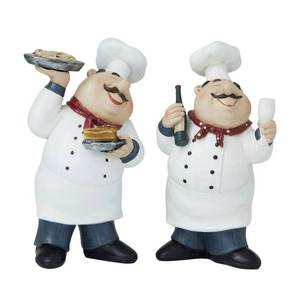 lot 35165 image: Litton Lane White Polystone Traditional Sculpture (Set of 2)