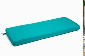 lot 35176 image: Outdoor Bench Cushion turquoise