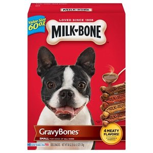 lot 10013 image: Milk-Bone Gravy Bones Dog Biscuits - Small, 60 oz (3 Pack)