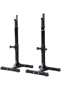 lot 32086 image: YOLIYOQU Adjustable Squat Rack Stand,Barbell Rack,550LBS Max Load Barbell Squat Rack Stand,36-65 Adjustable Bench Press Stand,Dip Stand for Home Gym Full Body Multi-Function Workout Fitness