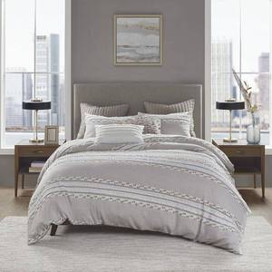 lot 32129 image: InkIvy Lennon 3 Piece Duvet Cover Set, FullQueen Bedding