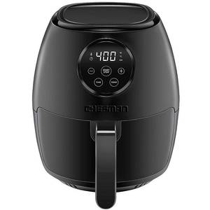 lot 62156 image: Chefman TurboFry 3.5 Liter Touch Screen Air Fryer Oven w Space Saving Flat Basket