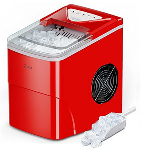 lot 62188 image: Silonn Ice Makers Countertop, Self-Cleaning Ice Machine with Ice Scoop and Basket