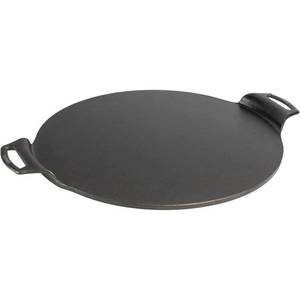 lot 63098 image: Lodge 15 Pre-Seasoned Cast Iron Pizza Pan, BW15PP, Cook Pizzas Right to the Edge (Damaged--See photos) ( SOLD AS IS)