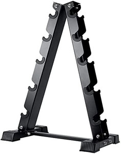 lot 63099 image: AKYEN A-Frame Dumbbell Rack Stand Only, Weight Rack for Dumbbells (570800 Pounds Weight Capacity, 2022 Version)