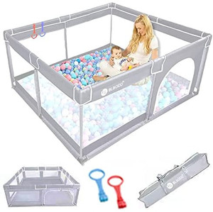 lot 63102 image: Baby Playpen, Gray (50x50)