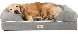 lot 63120 image: Friends Forever Orthopedic Dog Bed Lounge Sofa Removable Cover 100% Suede Mattress Memory-Foam With Bolster Rim Premium Prestige Edition