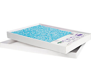 lot 63142 image: Petsafe Scoopfree Cat Litter Box Tray Refills With Premium Blue Non-Clumping Crystals, 6 pack